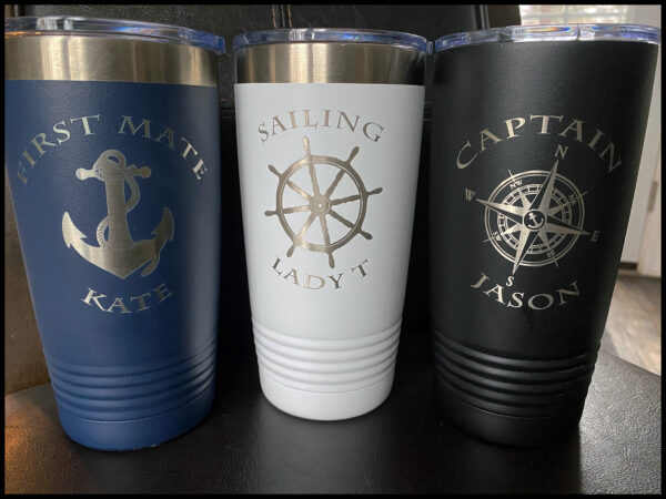 20 Oz Tumbler Engraved With Anchor